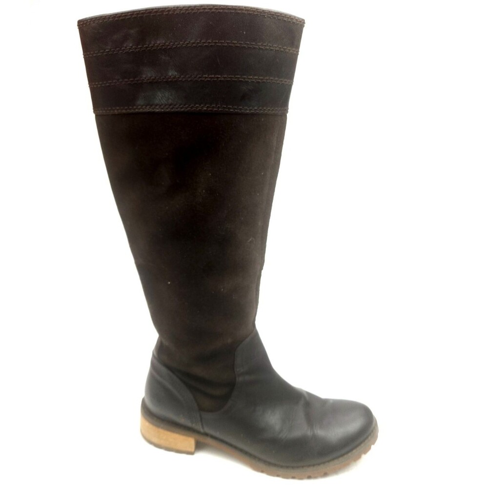 Timberland Bethel Brown Riding Tall Leather Rugged Boots 6.5M